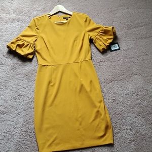 NWT Marina Mustard Dress Sz 8